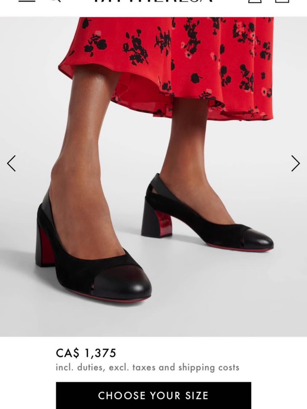 Christian Louboutin Miss Duvette cutout block heels
